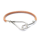Hermes Jumbo Bracelet Brown Calfskin Leather