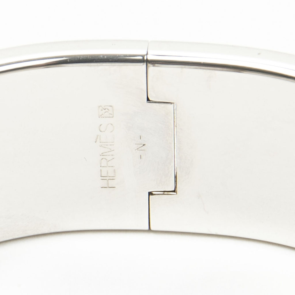 Hermes Clic Clac Bracelet Yellow Silver Plating — view 4