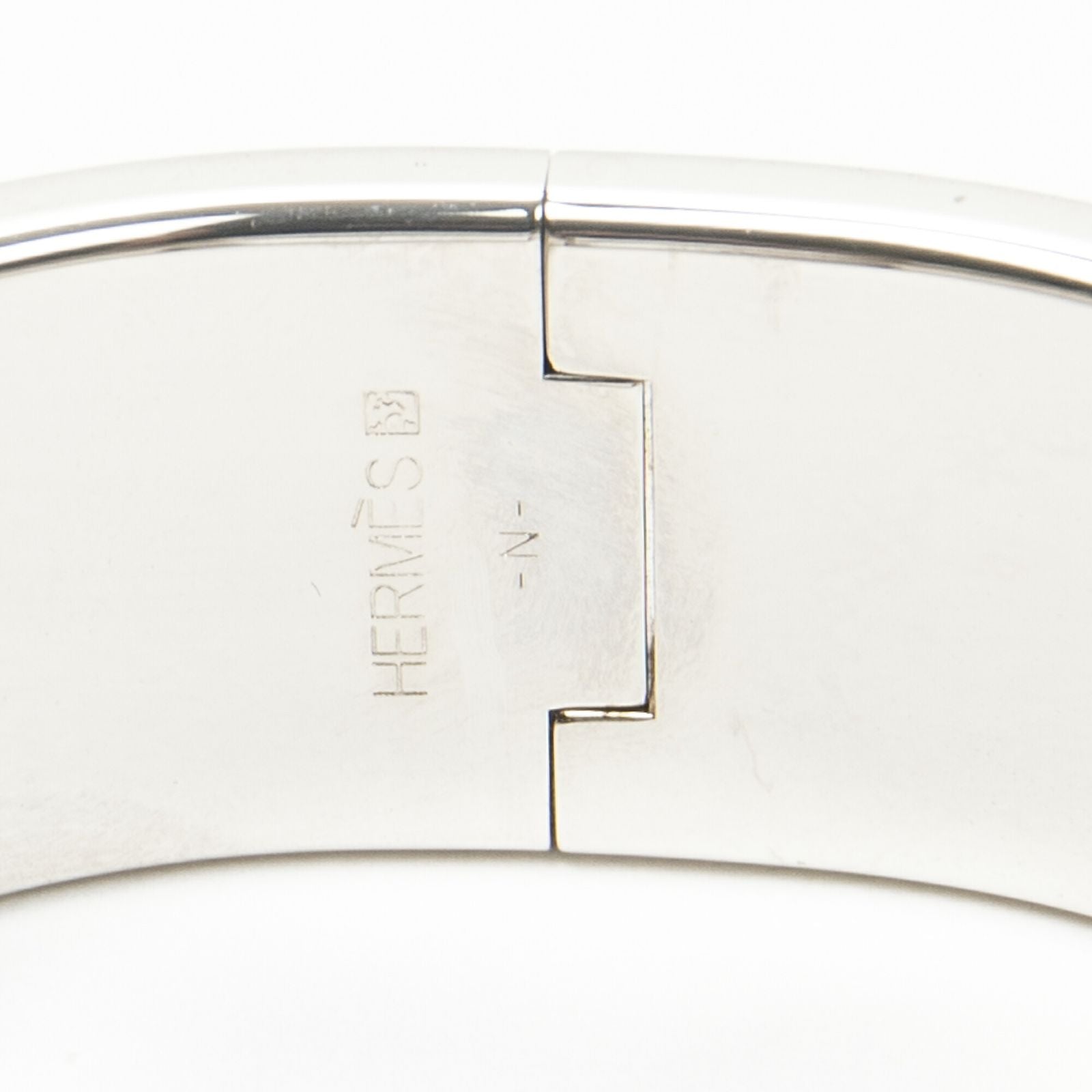 Hermes Clic Clac Bracelet Yellow Silver Plating — view 4
