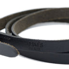 Hermes Behapi Triple Strand Bracelet Black Swift Leather — view 2