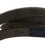 Hermes Behapi Triple Strand Bracelet Black Swift Leather — view 3