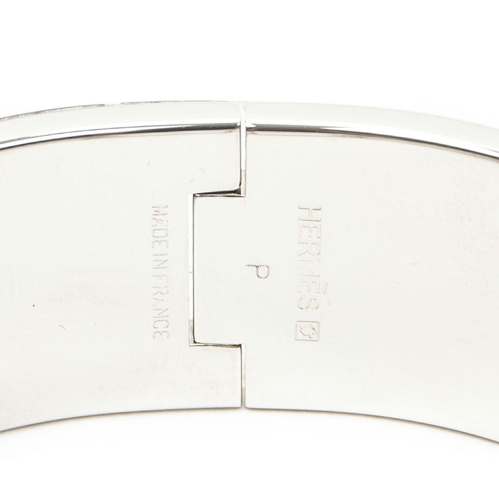 Hermes Clic Clac Bracelet Pink Silver Plating — view 4