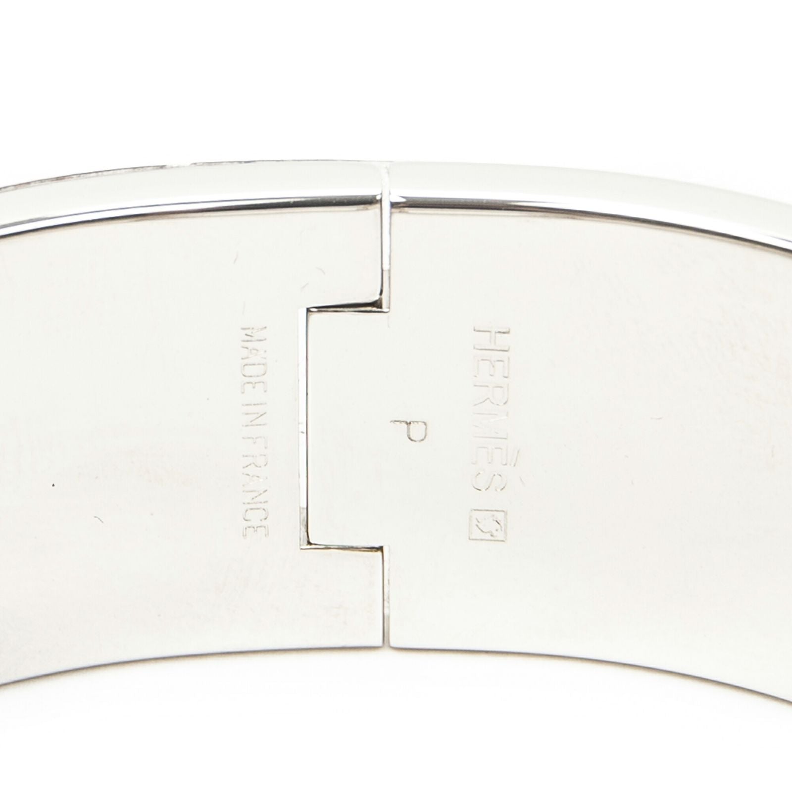 Hermes Clic Clac Bracelet Pink Silver Plating — view 4