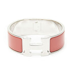 Hermes Clic Clac Bracelet Pink Silver Plating — view 2