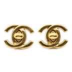 Chanel CC Turnlock Motif Clip on Earrings
