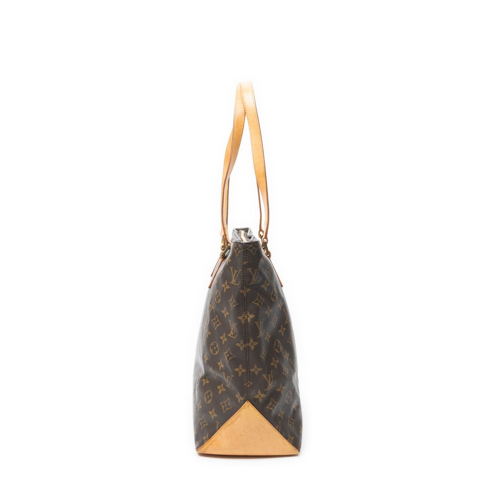Louis Vuitton Cabas Mezzo Brown Monogram Canvas Tote — view 4