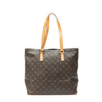 Louis Vuitton Cabas Mezzo Brown Monogram Canvas Tote — view 5
