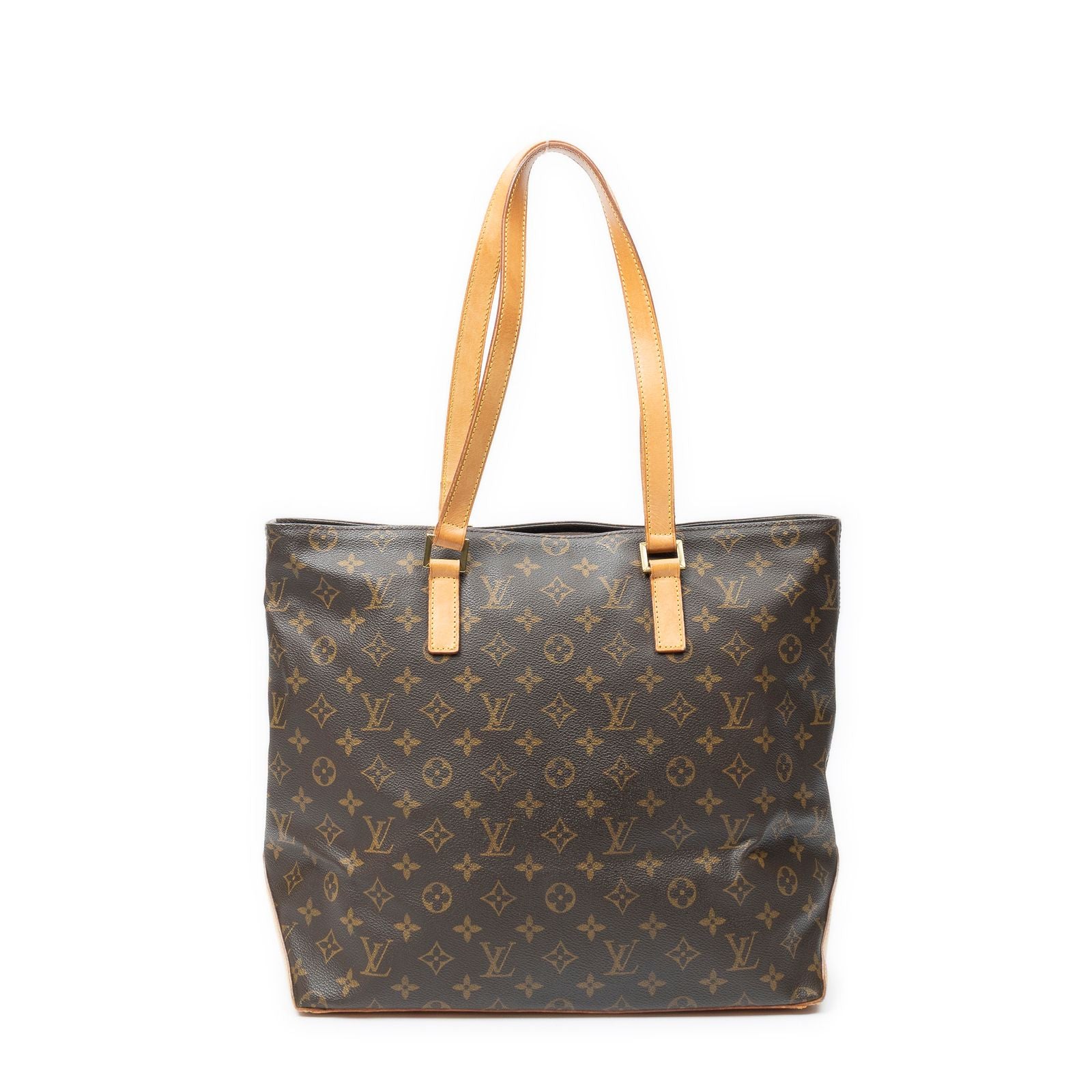 Louis Vuitton Cabas Mezzo Brown Monogram Canvas Tote — view 5