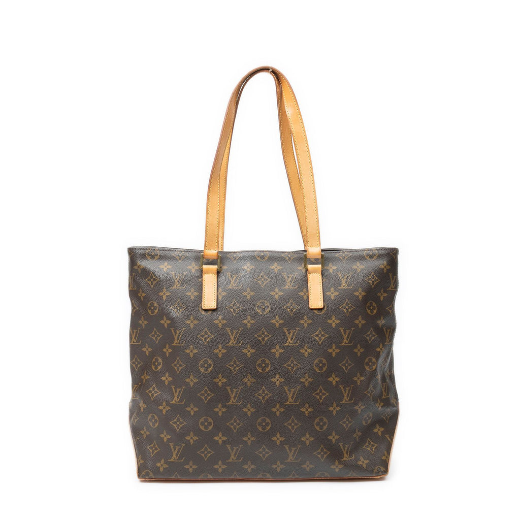 Louis Vuitton Cabas Mezzo Brown Monogram Canvas Tote