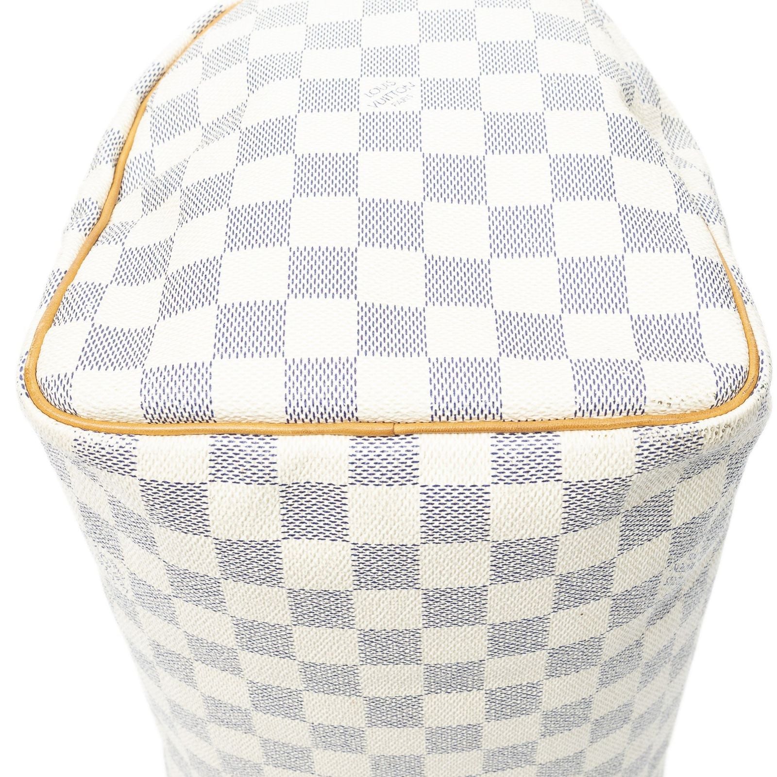 Louis Vuitton Speedy Ivory Damier Azur Handbag — view 7