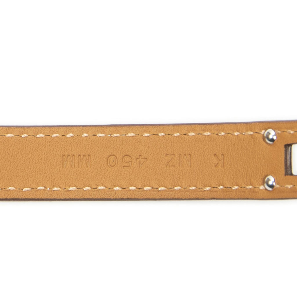 Hermes Kelly Double Tour Bracelet Brown Leather — view 3