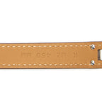 Hermes Kelly Double Tour Bracelet Brown Leather — view 3