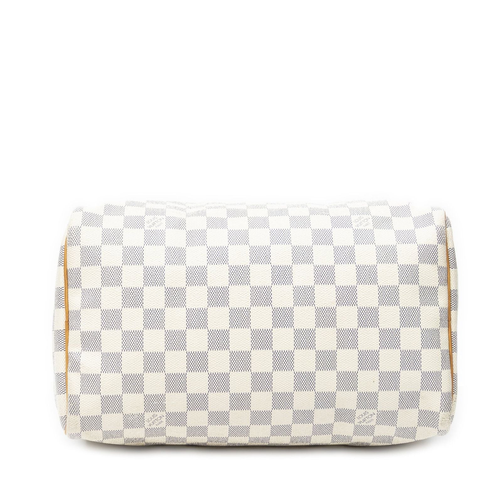 Louis Vuitton Speedy Ivory Damier Azur Handbag — view 6