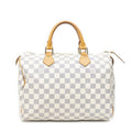 Louis Vuitton Speedy Ivory Damier Azur Handbag