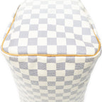 Louis Vuitton Speedy Ivory Damier Azur Handbag — view 8