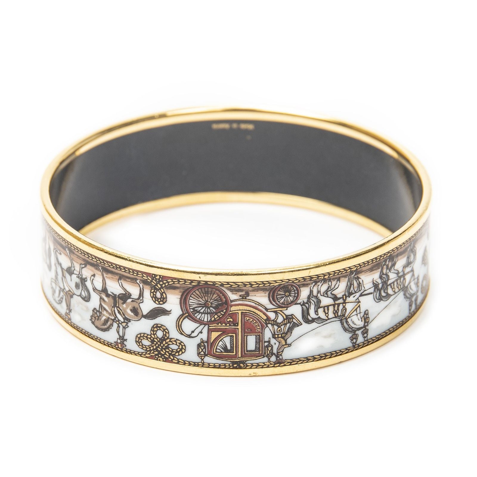 Hermes Enamel Bangle Bracelet — view 3