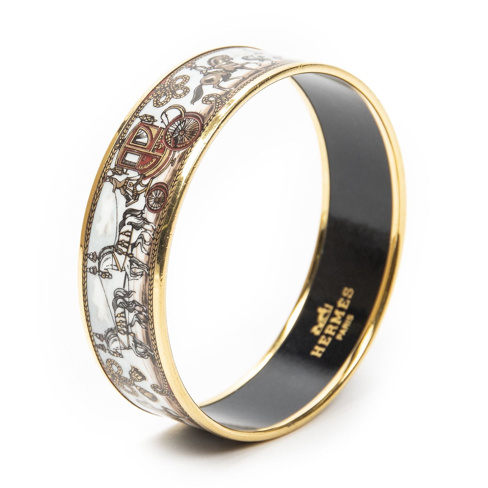 Hermes Enamel Bangle Bracelet
