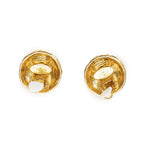 Chanel CC Quilted Round Disc Clip on Earrings — view 4