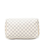 Louis Vuitton Speedy Ivory Damier Azur Handbag — view 6