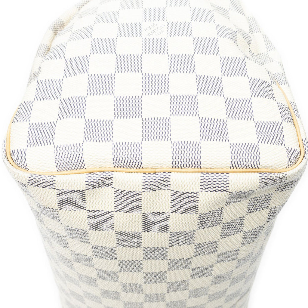 Louis Vuitton Speedy Ivory Damier Azur Handbag — view 7