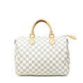 Louis Vuitton Speedy Ivory Damier Azur Handbag