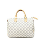 Louis Vuitton Speedy Ivory Damier Azur Handbag