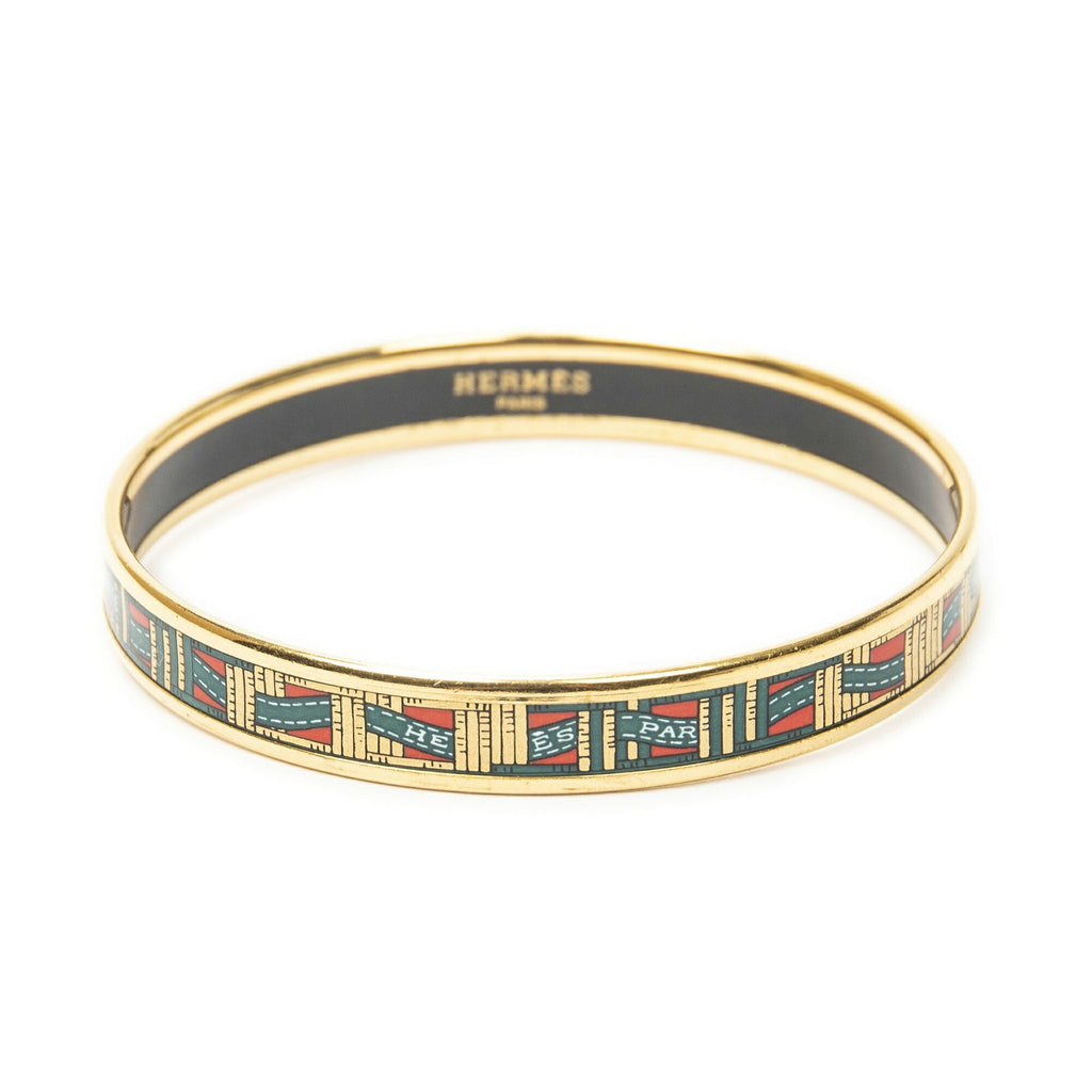 Hermes Enamel Bangle Bracelet — view 2