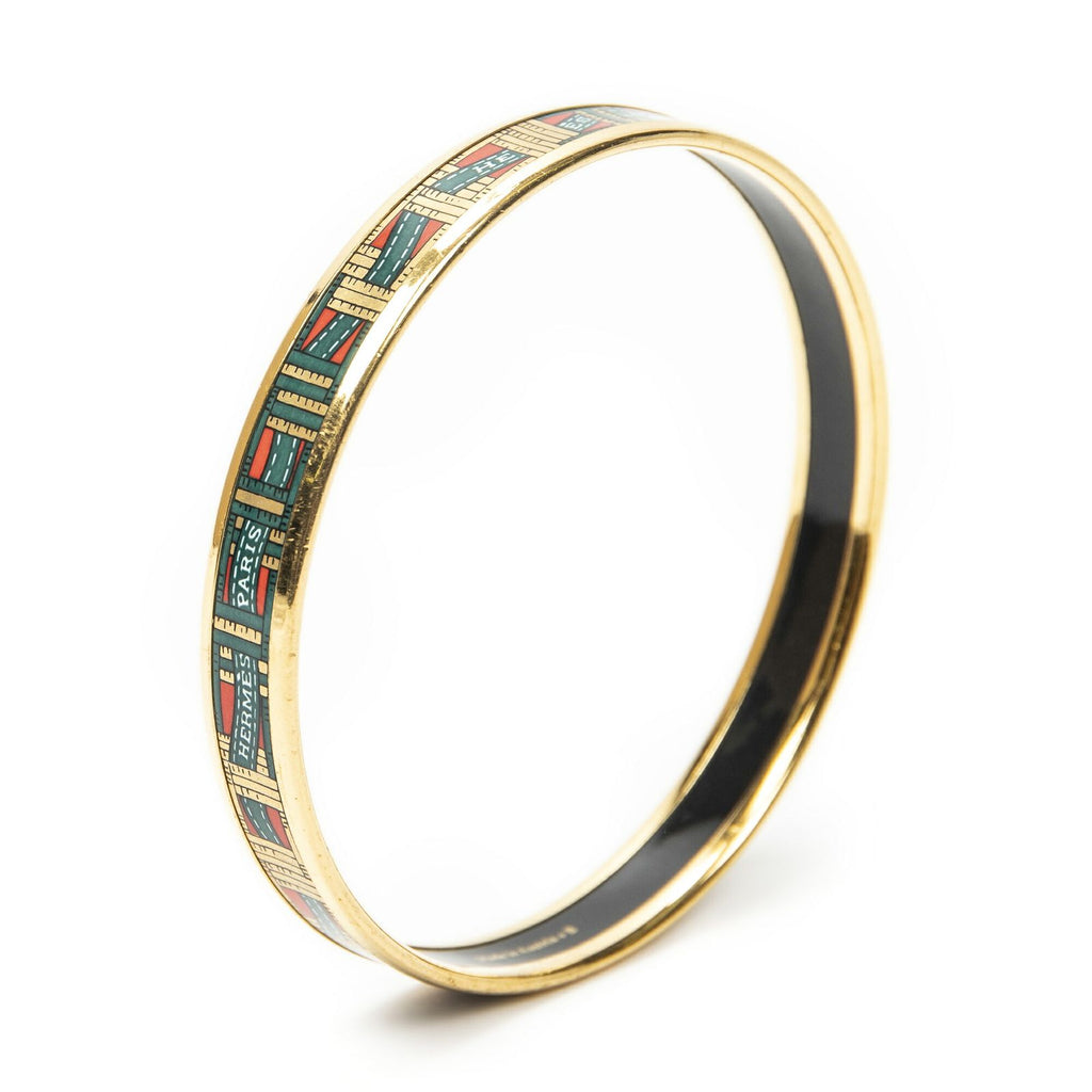 Hermes Enamel Bangle Bracelet