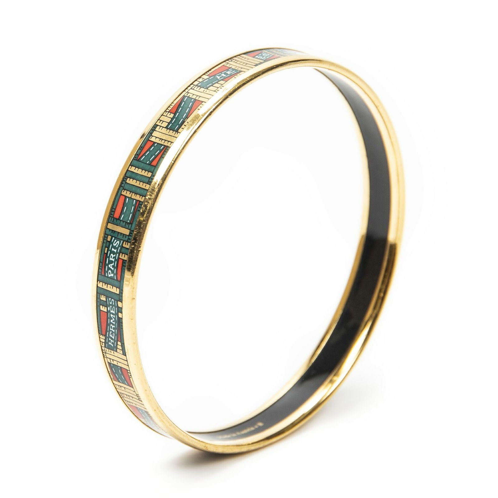 Hermes Enamel Bangle Bracelet