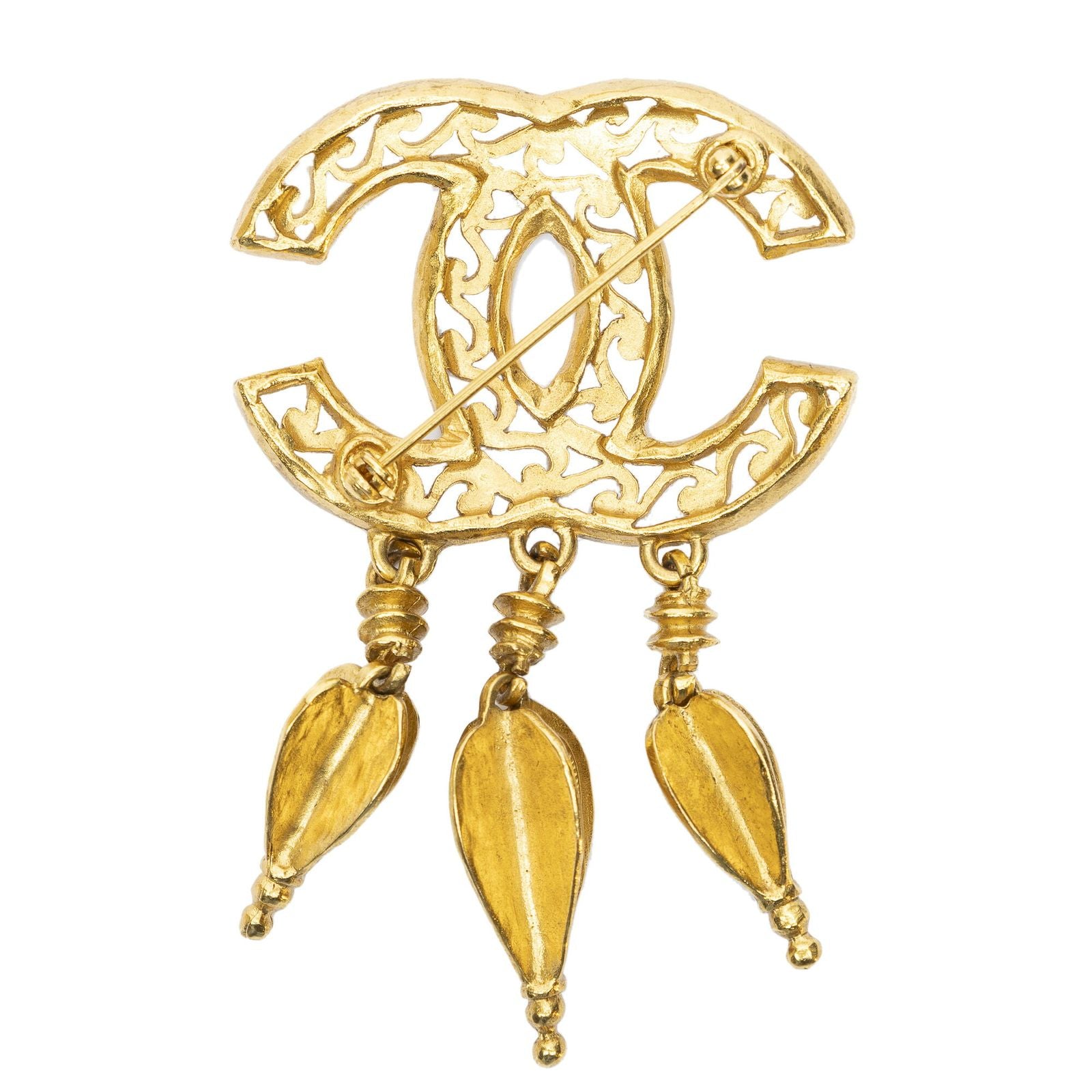 Chanel CC Dangle Brooch — view 2