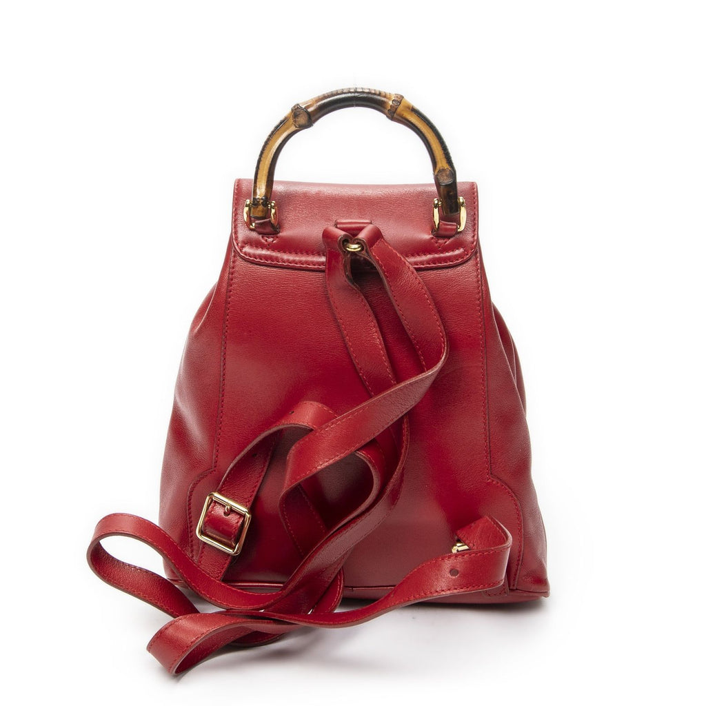 Gucci Minibumbu Backpack Red Calfskin Leather — view 5