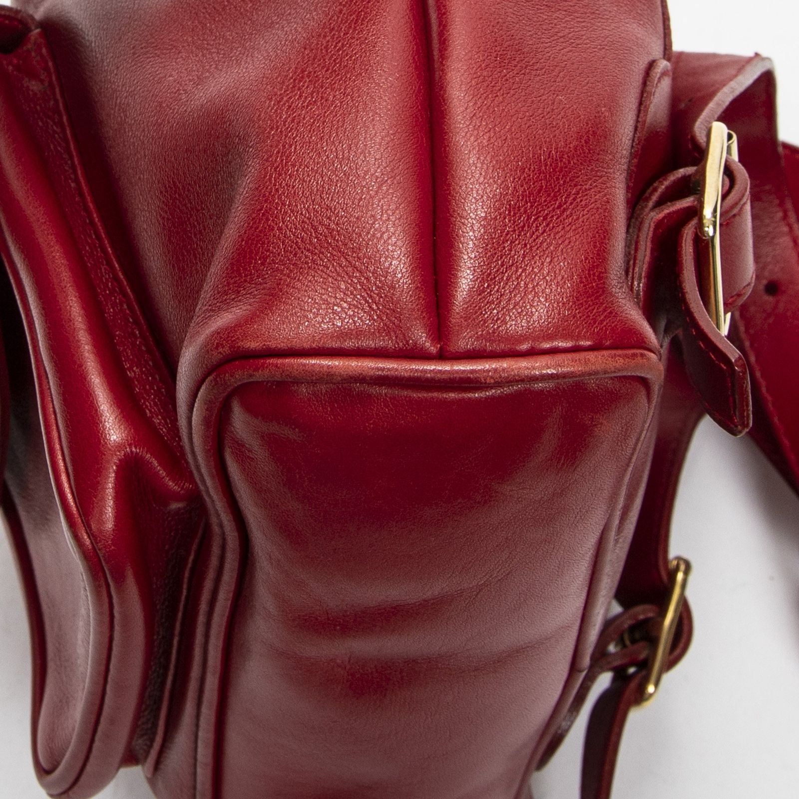 Gucci Minibumbu Backpack Red Calfskin Leather — view 8
