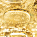 Chanel CC Clover Dangle Clip on Earrings Gold Plated — view 3