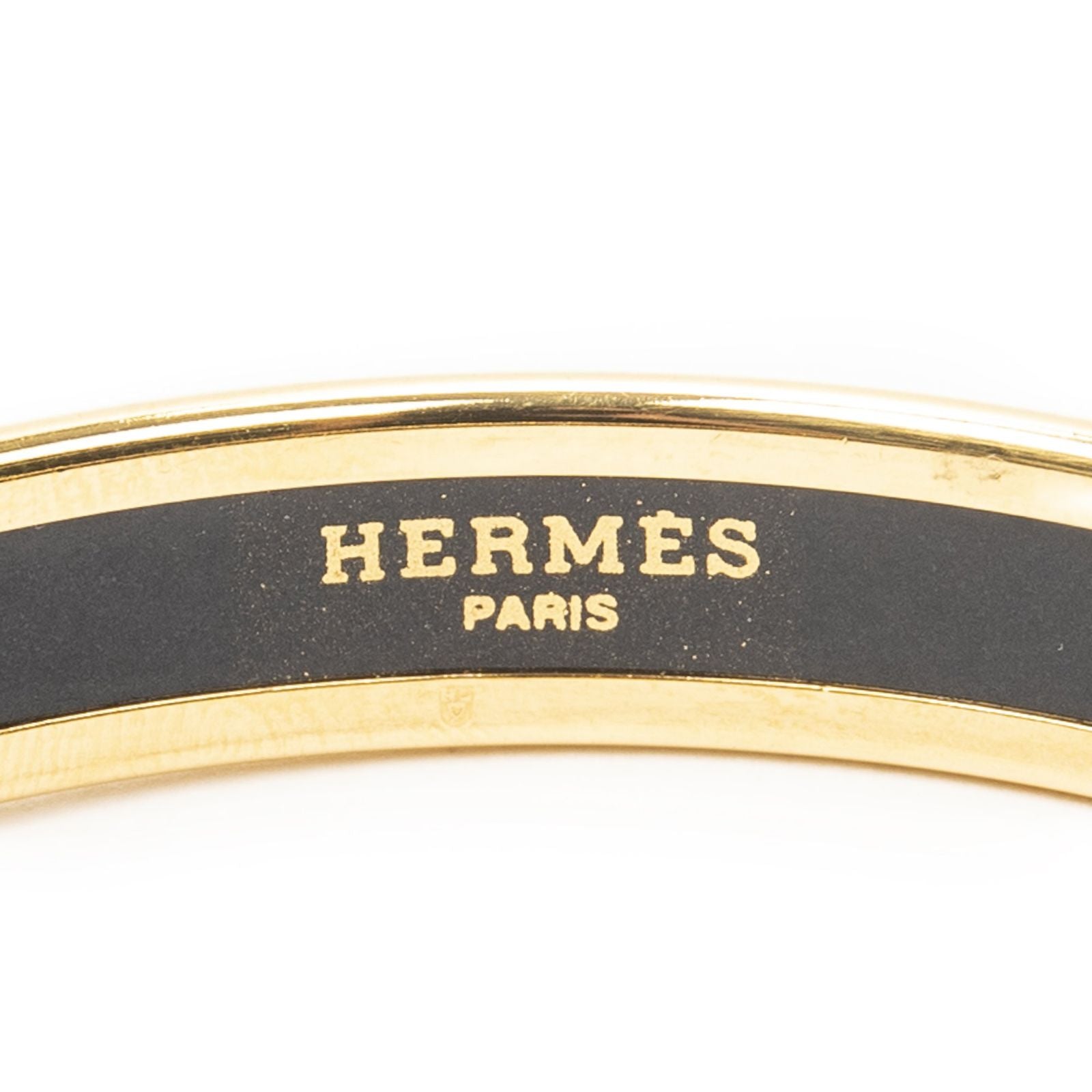 Hermes Enamel Bangle Orange Plating Bracelet — view 4