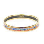 Hermes Enamel Bangle Orange Plating Bracelet — view 2