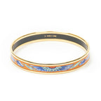 Hermes Enamel Bangle Orange Plating Bracelet — view 3