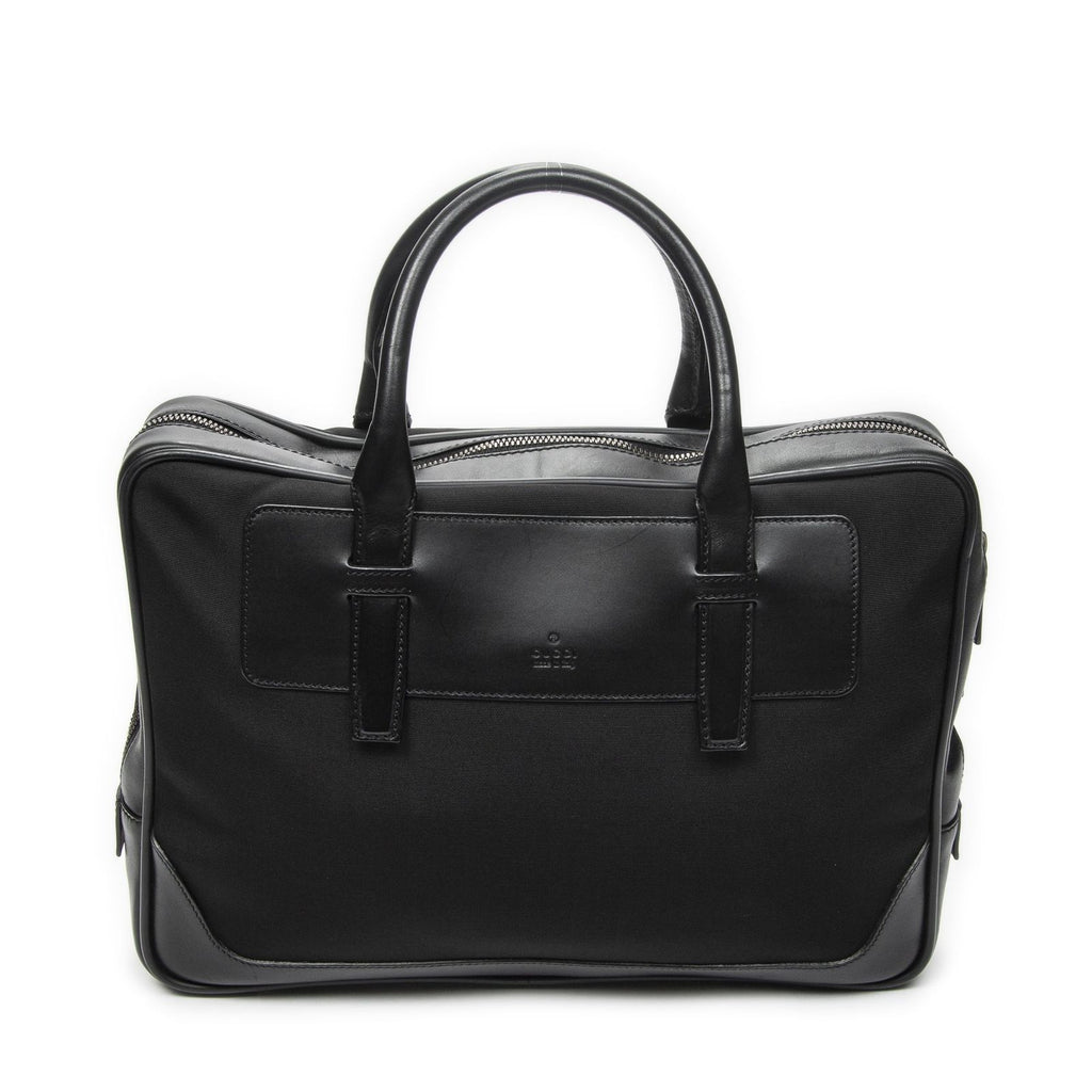 Gucci Business Bag Black Nylon Canvas