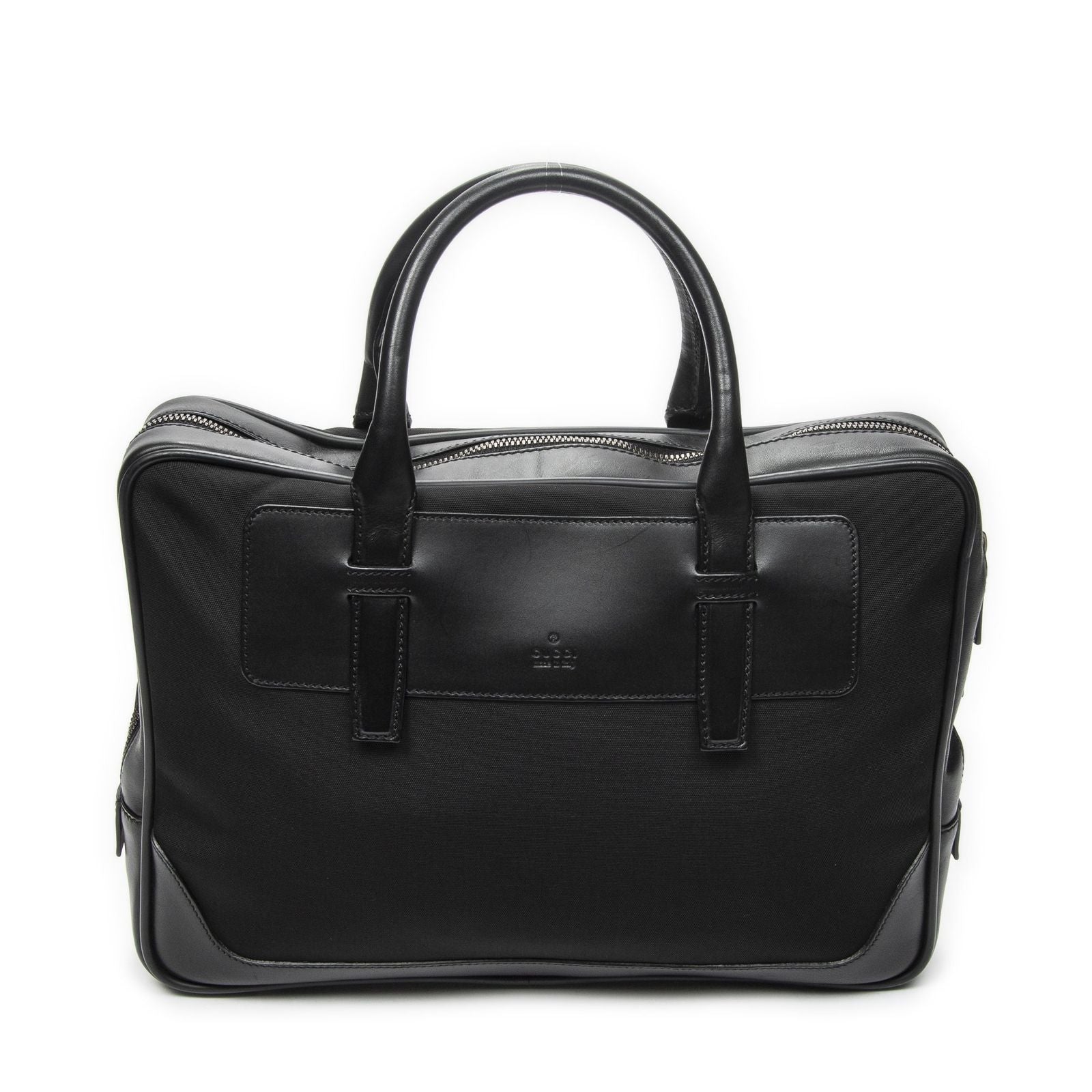 Gucci Business Bag Black Nylon Canvas
