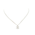 Chanel CC Logo Rhinestone Pendant Silver Plating