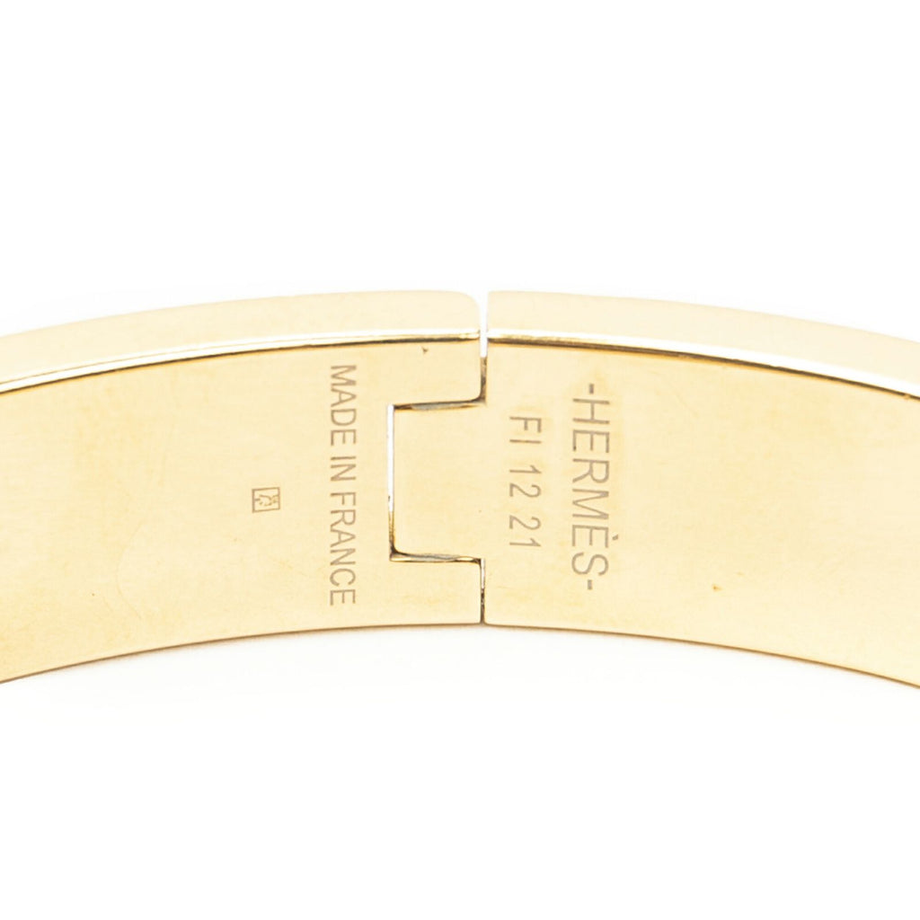 Hermes Clic Clac Bracelet Blue Plating — view 4