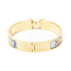 Hermes Clic Clac Bracelet Blue Plating — view 3