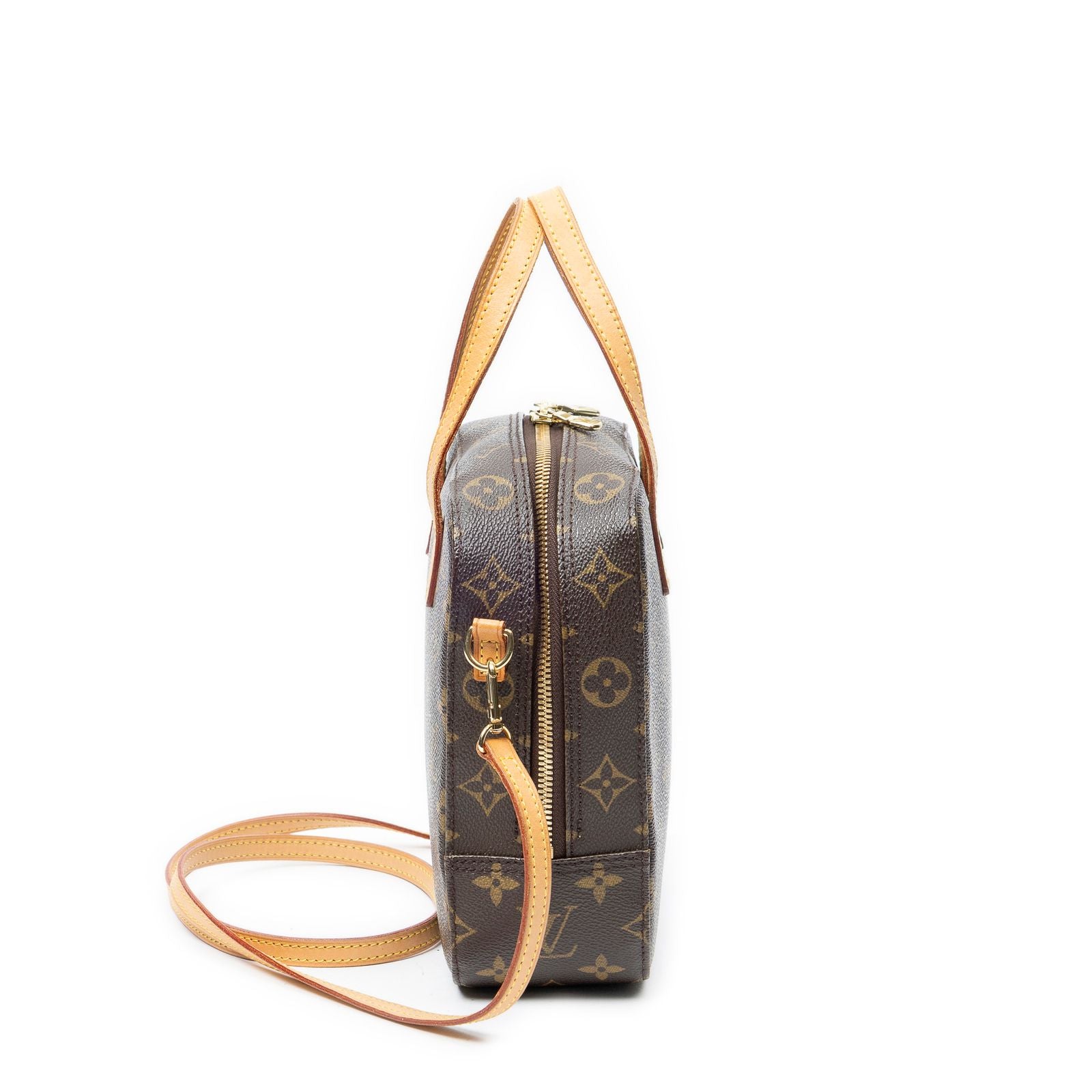 Louis Vuitton Brown Monogram Canvas Handbag — view 4