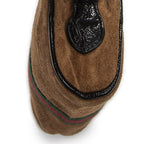 Gucci Vintage Web Mini Ophidia Tan Black Suede Leather Shoulder — view 7