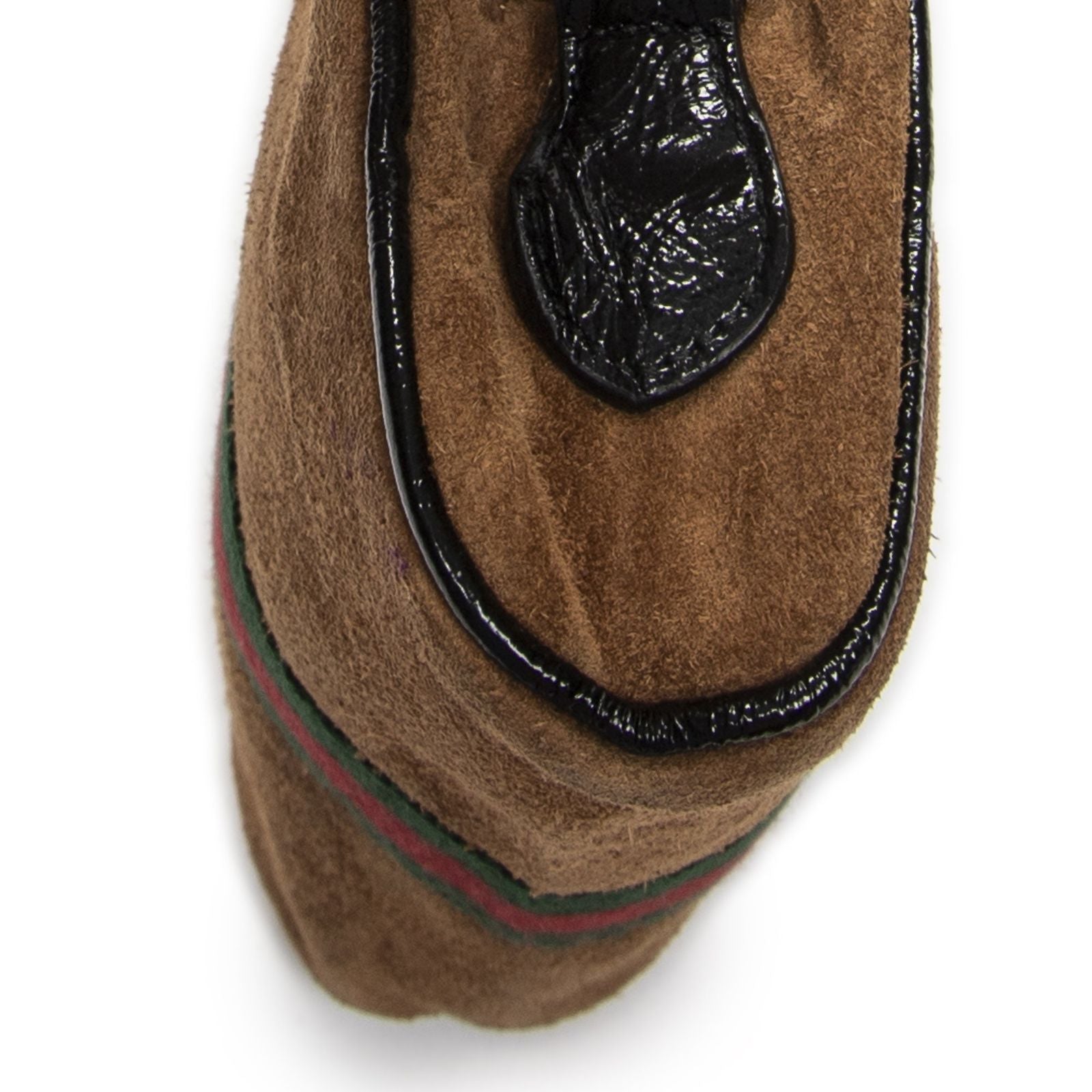 Gucci Vintage Web Mini Ophidia Tan Black Suede Leather Shoulder — view 7