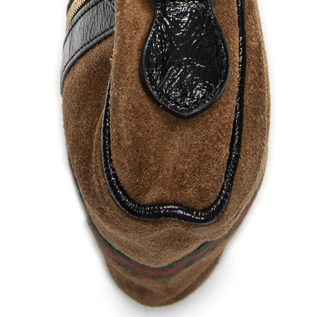 Gucci Vintage Web Mini Ophidia Tan Black Suede Leather Shoulder — view 8
