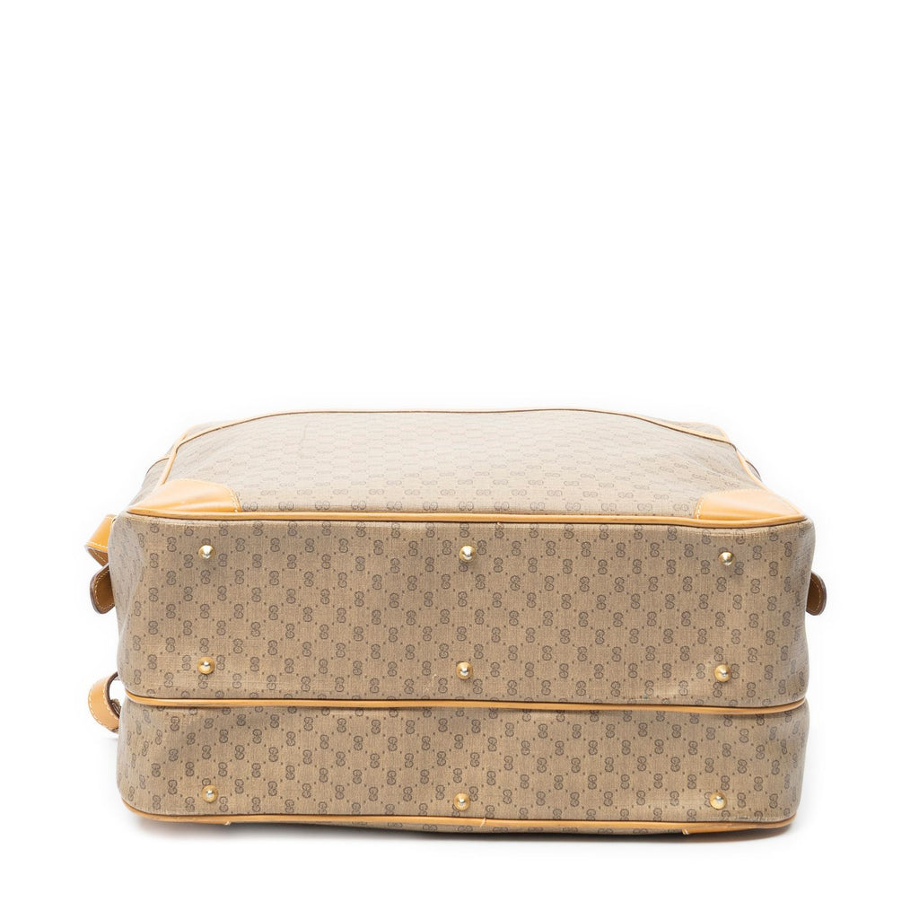 Gucci Vintage Flap Messenger Tan Black Canvas — view 6