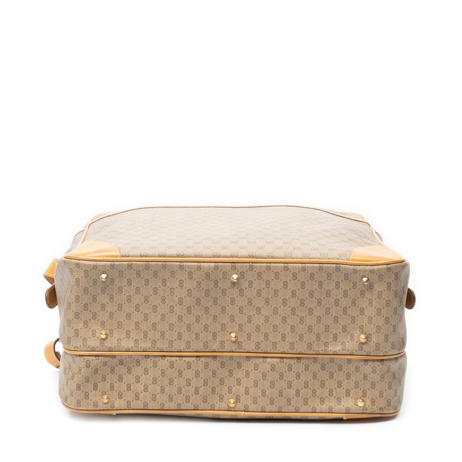 Gucci Vintage Flap Messenger Tan Black Canvas — view 6