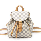 Louis Vuitton Sperone Ivory Damier Azur Handbag