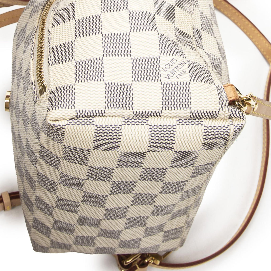 Louis Vuitton Sperone Ivory Damier Azur Handbag — view 8