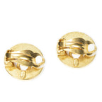 Chanel CC Logo Round Clip Type Earrings Gold Plated — view 2